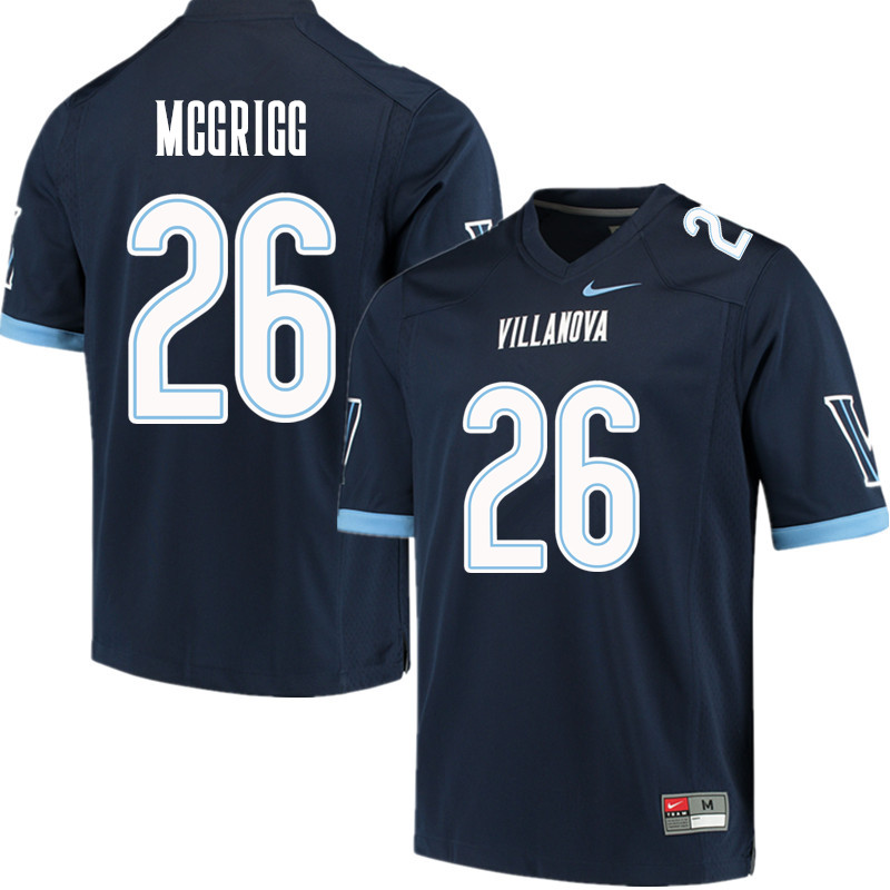 Men #26 Josh McGrigg Villanova Wildcats College Football Jerseys Sale-Navy